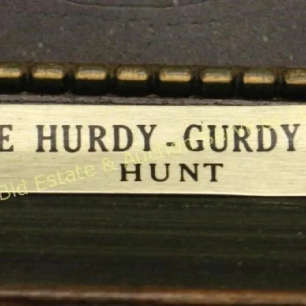THE HURDY GURDY BOY  Vintage Print BY W.HUNT